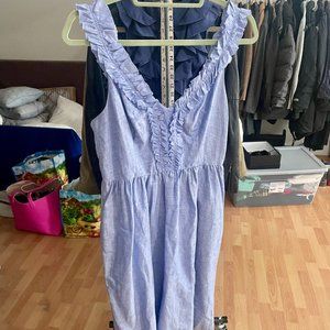 Banana Republic Linen Tank Ruffle Dress (8)